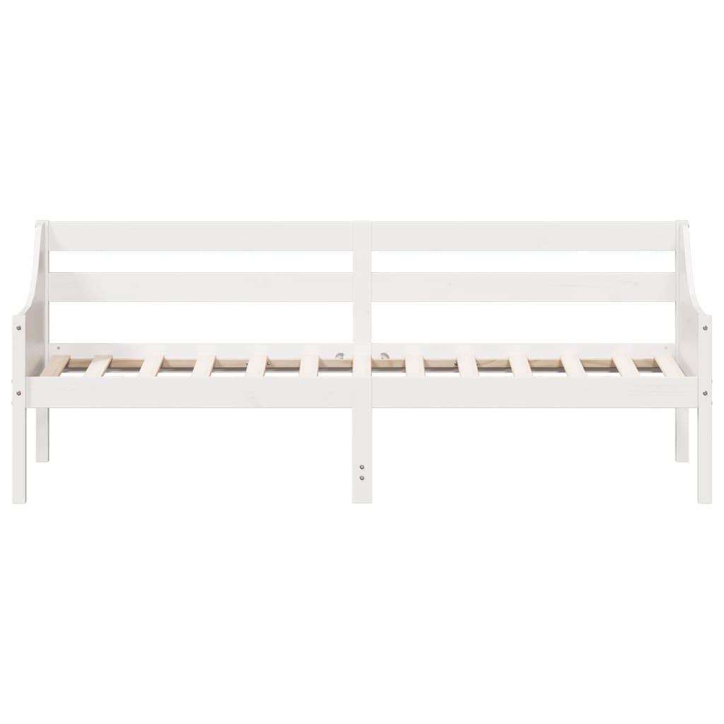 Dormeuse senza Materasso Bianca 80x200 cm Legno Massello Pino 842827