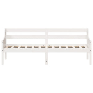 Dormeuse senza Materasso Bianca 80x200 cm Legno Massello Pino 842827