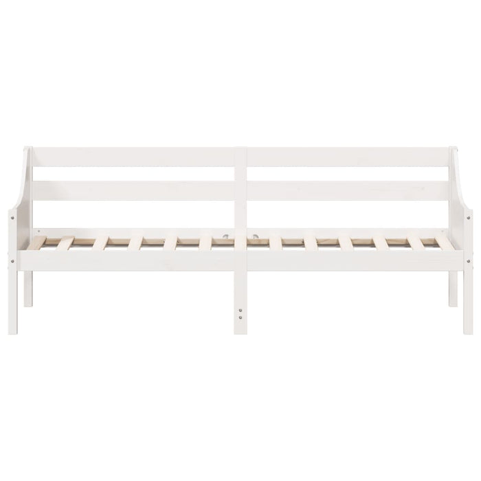 Dormeuse senza Materasso Bianca 80x200 cm Legno Massello Pino 842827