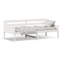 Dormeuse senza Materasso Bianca 90x200 cm Legno Massello Pino 842831