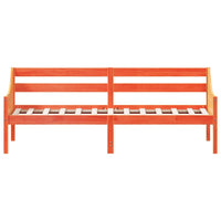 Dormeuse senza Materasso Marrone Cera 90x200 cm Legno di Pino 842833