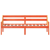 Dormeuse senza Materasso Marrone Cera 100x200 cm Legno di Pino 842837