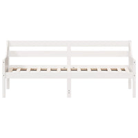 Dormeuse senza Materasso Bianca 90x190 cm Legno Massello Pino 842839