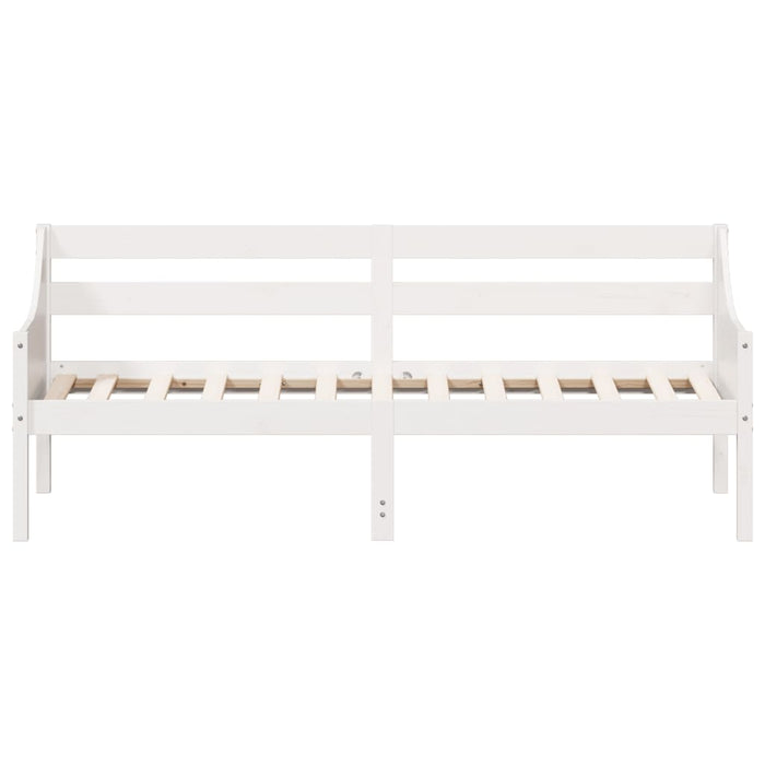 Dormeuse senza Materasso Bianca 90x190 cm Legno Massello Pino 842839