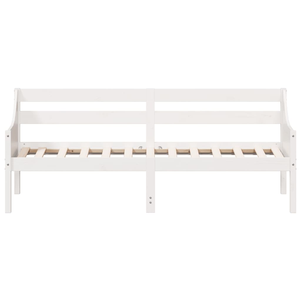 Dormeuse senza Materasso Bianca 90x190 cm Legno Massello Pino