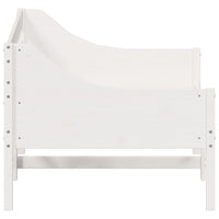Dormeuse senza Materasso Bianca 90x190 cm Legno Massello Pino 842839