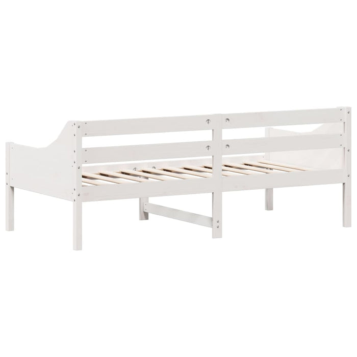 Dormeuse senza Materasso Bianca 90x190 cm Legno Massello Pino