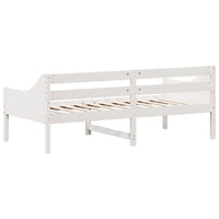 Dormeuse senza Materasso Bianca 90x190 cm Legno Massello Pino 842839