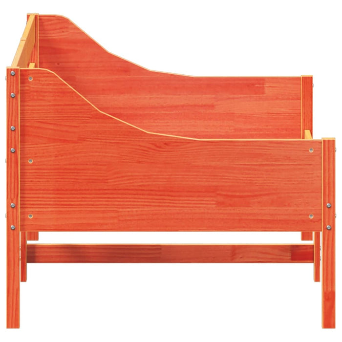 Dormeuse senza Materasso Marrone Cera 90x190 cm Legno di Pino 842841