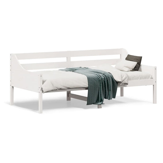Dormeuse senza Materasso Bianco 75x190 cm in Legno di Pino 842843