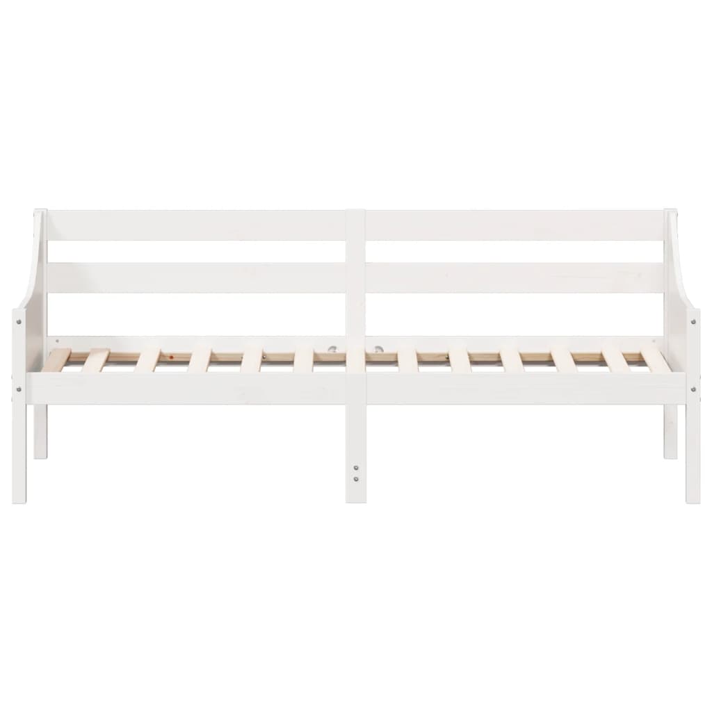 Dormeuse senza Materasso Bianco 75x190 cm in Legno di Pino 842843
