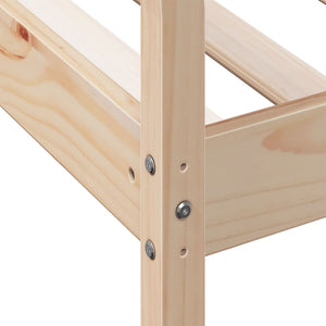 Dormeuse senza Materasso 80x200 cm in Legno Massello di Pino 842866