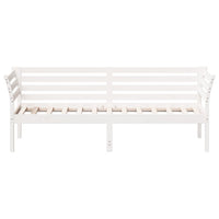 Dormeuse senza Materasso Bianca 90x190 cm Legno Massello Pino 842879