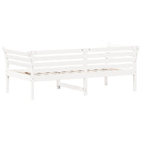 Dormeuse senza Materasso Bianca 90x190 cm Legno Massello Pino 842879