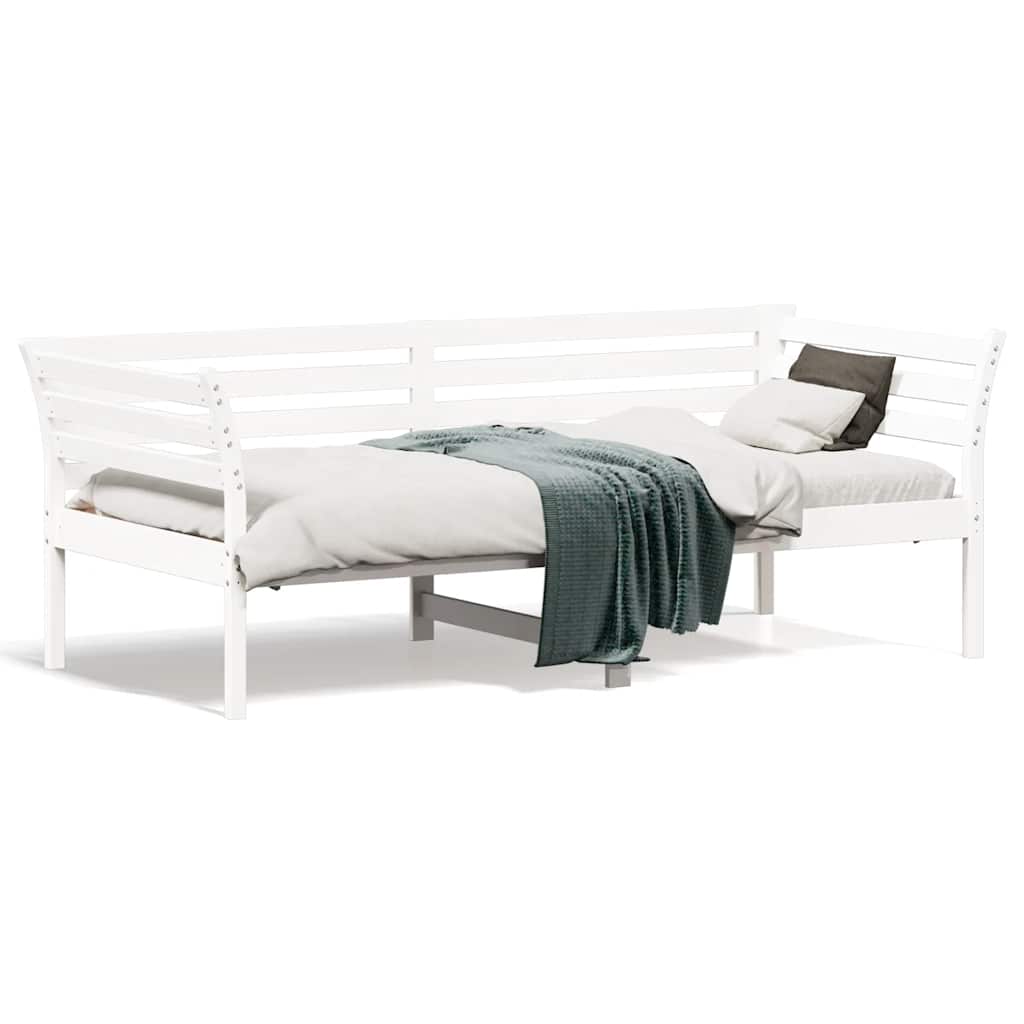 Dormeuse senza Materasso Bianco 75x190 cm in Legno di Pino 842883