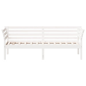 Dormeuse senza Materasso Bianco 75x190 cm in Legno di Pino 842883