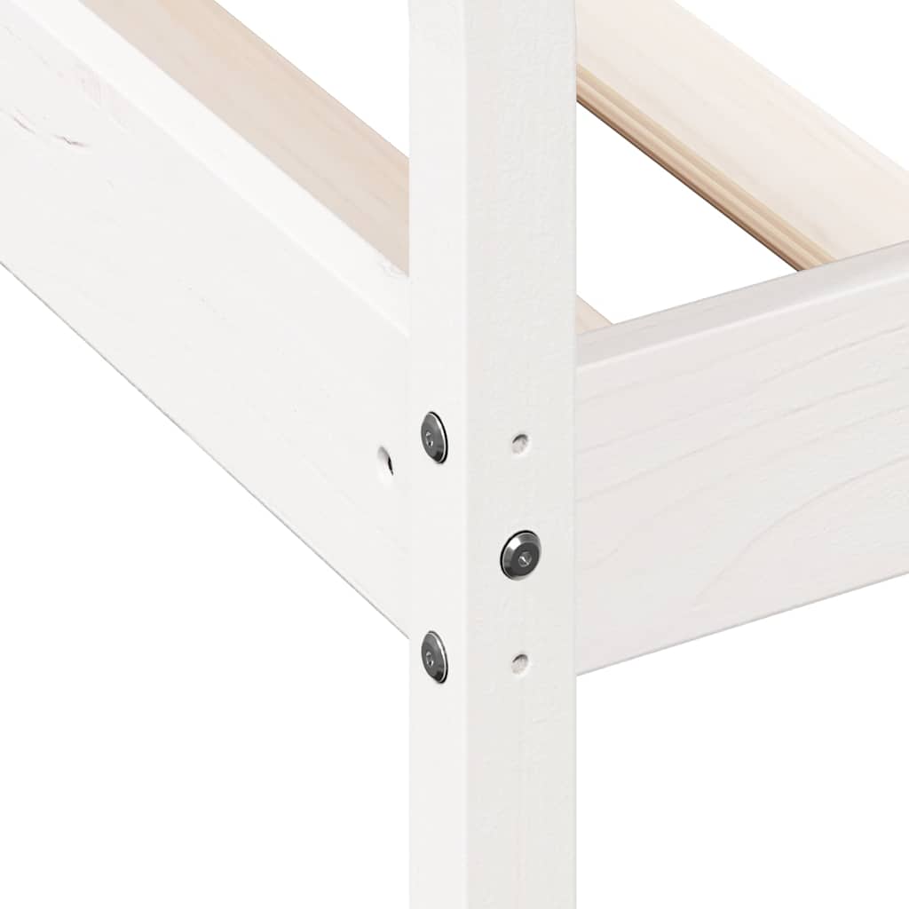 Dormeuse senza Materasso-Divano Letto-Struttura Letto Bianco 75x190 cm in Legno di Pino 297395