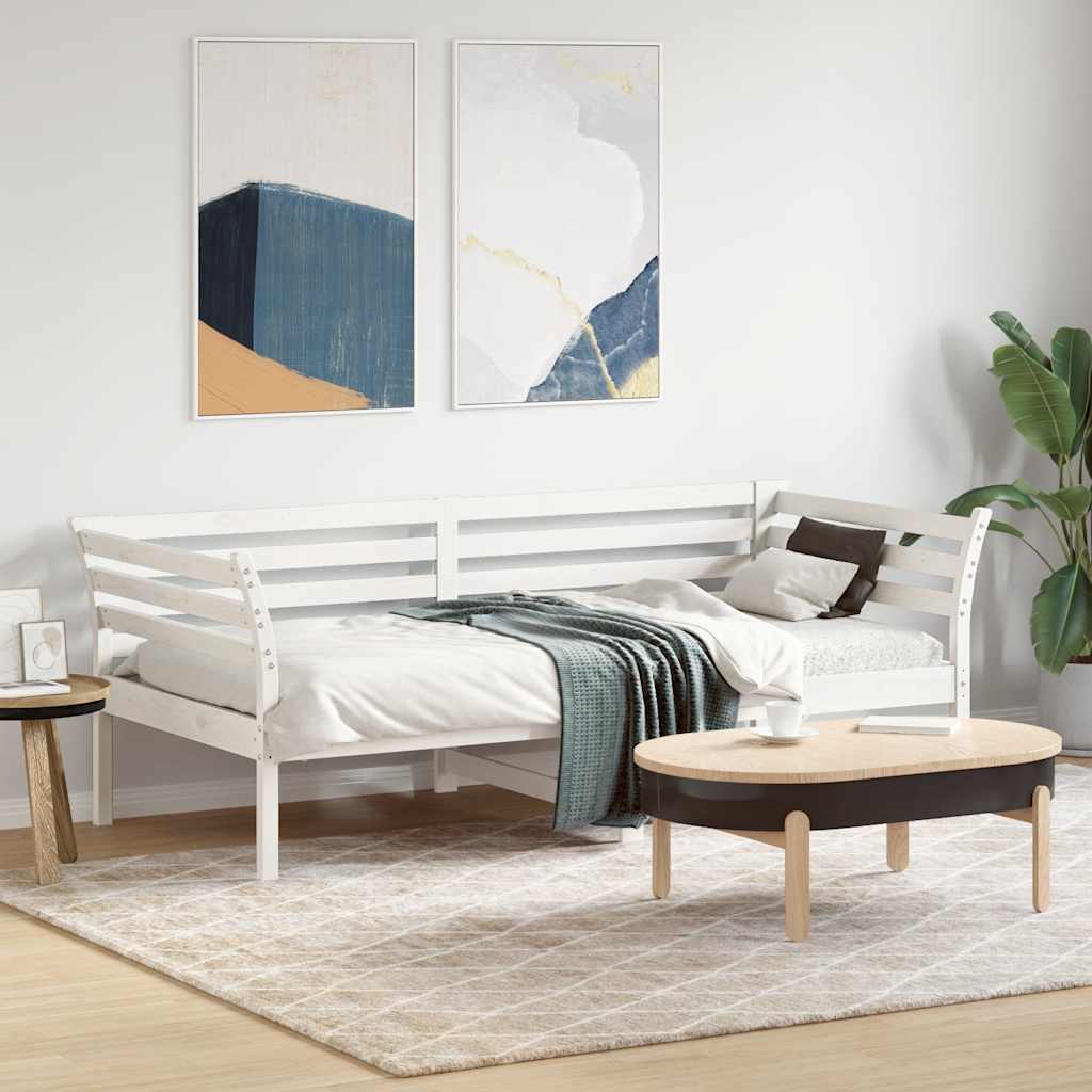 Dormeuse Bianca 75x190 cm in Legno Massello di Pinocod mxl 110865