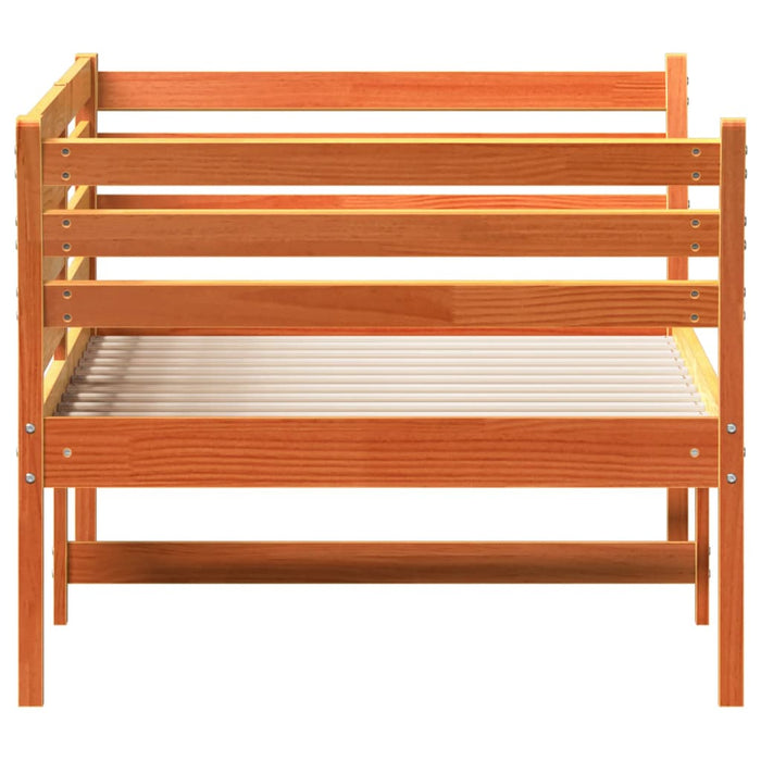 Dormeuse senza Materasso Marrone Cera 75x190 cm Legno di Pino