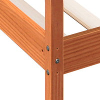 Dormeuse senza Materasso Marrone Cera 75x190 cm Legno di Pino 842885