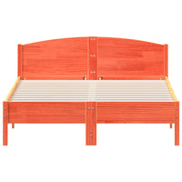 Giroletto senza Materasso Marrone Cera 150x200 cm Legno di Pino 3216199