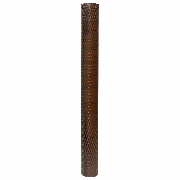 Paravento da Balcone Marrone e Nero 300x80 cm in Polyrattan 156250