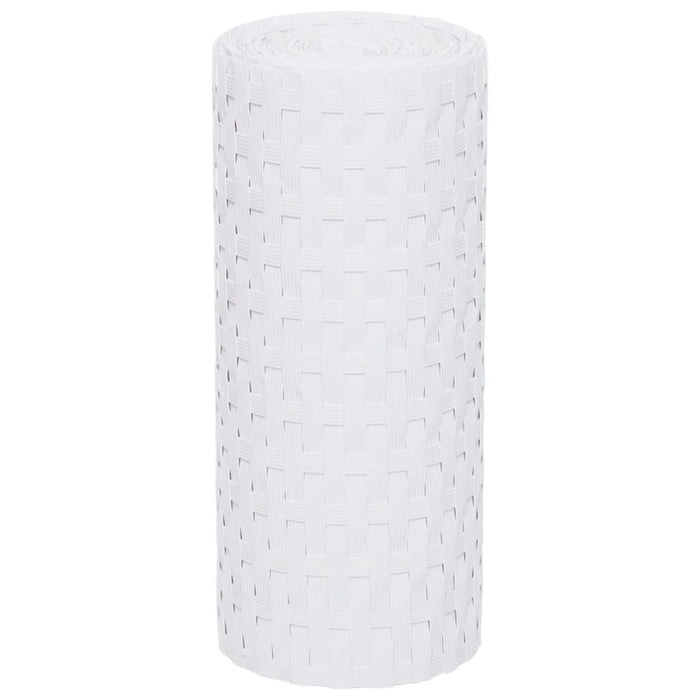 Schermi da Balcone 5 pz Bianchi 255x19 cm in Polyrattan