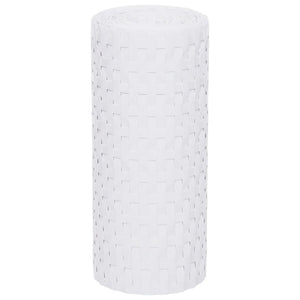 Schermi da Balcone 5 pz Bianchi 255x19 cm in Polyrattan 156312