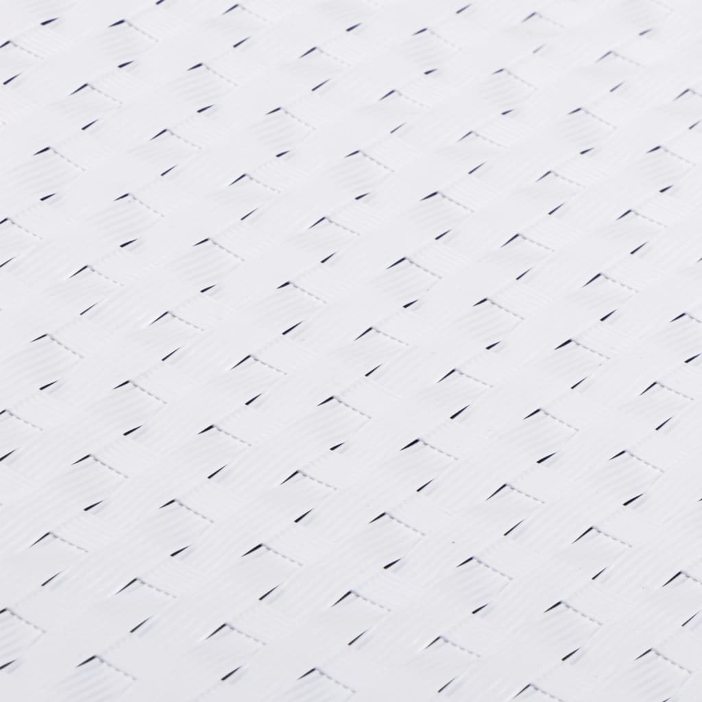 Schermi da Balcone 5 pz Bianchi 255x19 cm in Polyrattan 156312