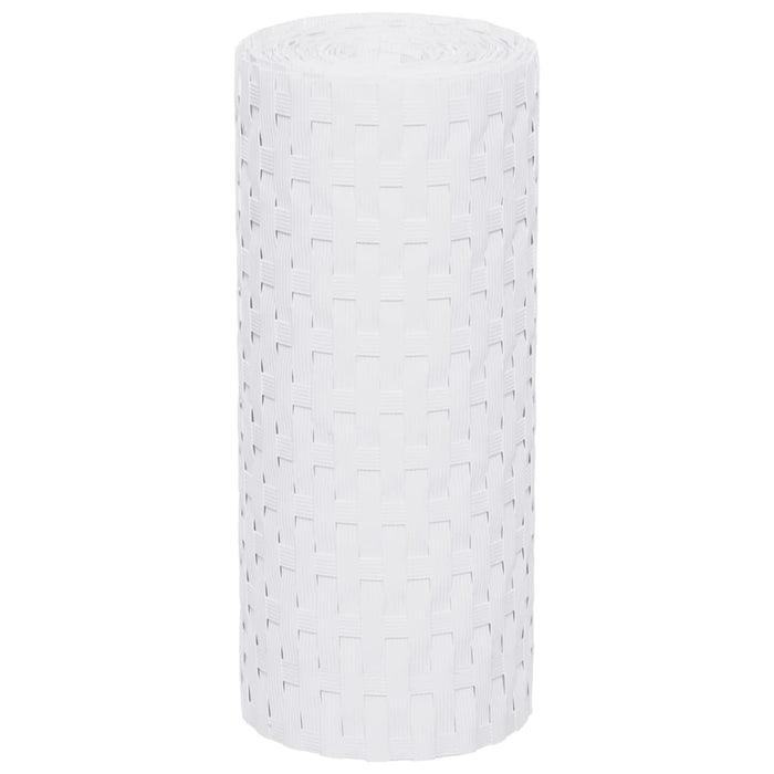 Schermi da Balcone 10 pz Bianchi 255x19 cm in Polyrattan