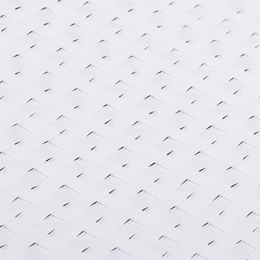 Schermi da Balcone 10 pz Bianchi 255x19 cm in Polyrattan