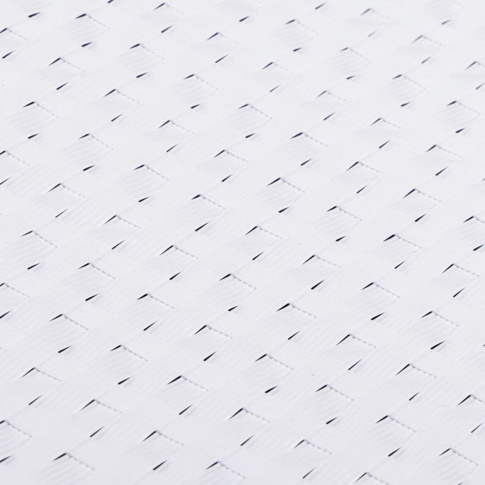 Schermi da Balcone 10 pz Bianchi 255x19 cm in Polyrattan