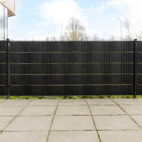 Schermi da Balcone 5 pz Neri 255x19 cm in Polyrattan