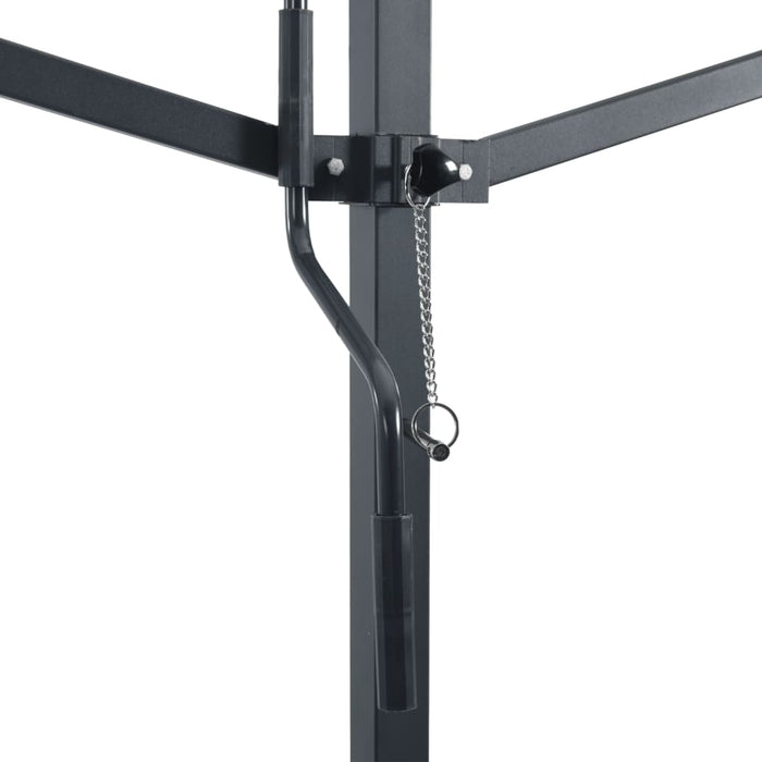 Tenda da Sole Blu e Bianca 500x300 cm in Tessuto e Acciaio 368933