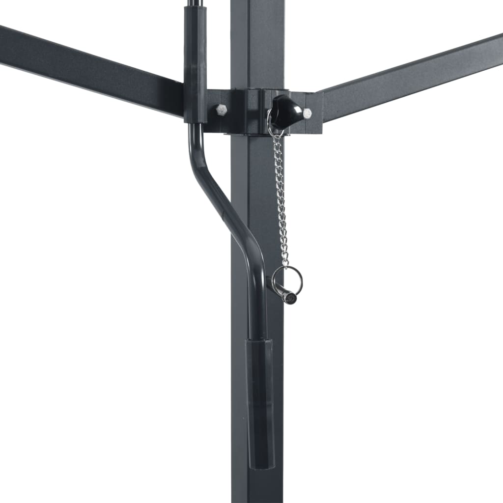 Tenda da Sole Blu e Bianca 500x300 cm in Tessuto e Acciaio 368933