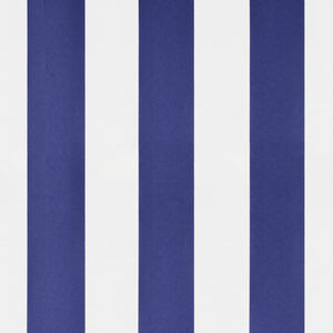 Tenda da Sole Blu e Bianca 500x300 cm in Tessuto e Acciaio