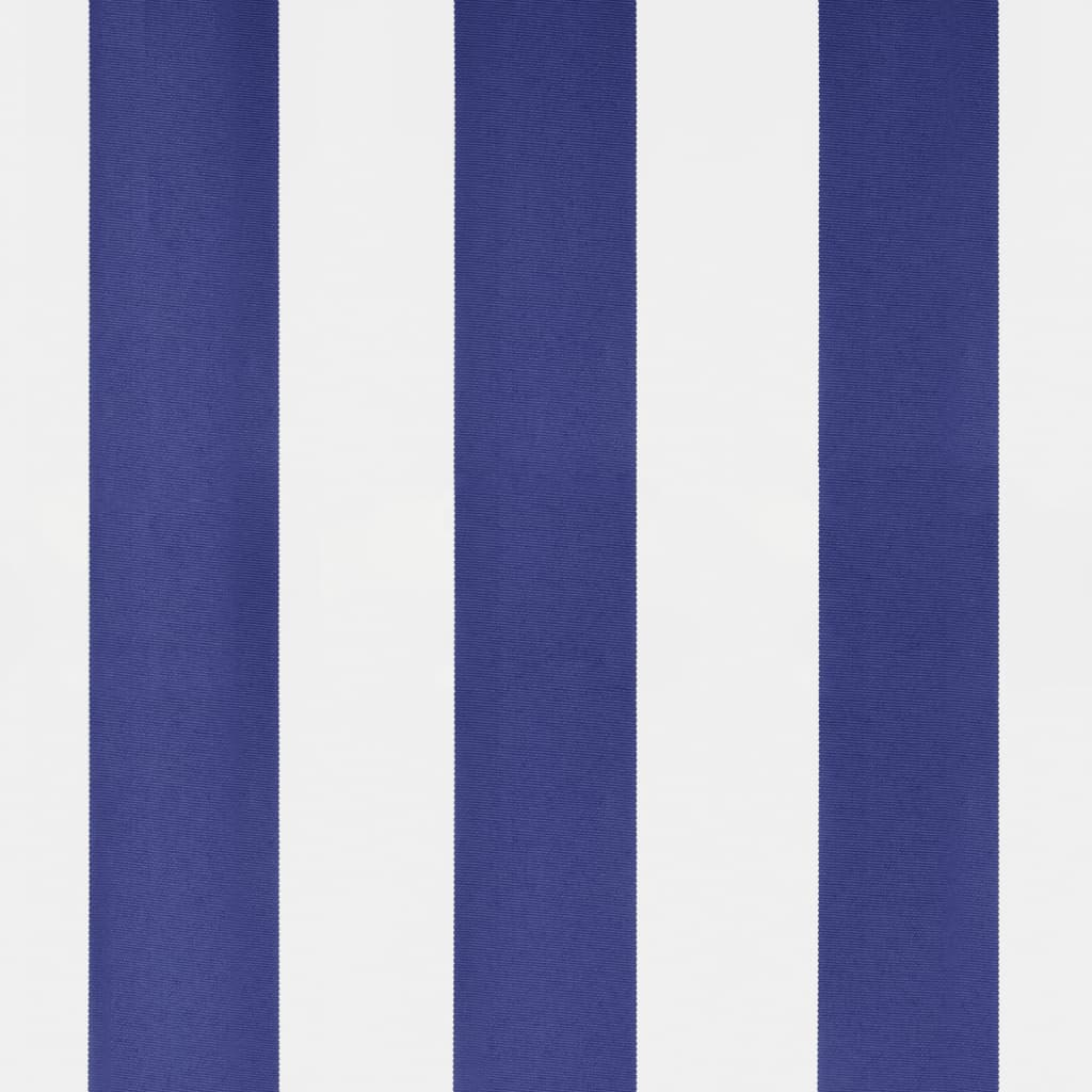 Tenda da Sole Blu e Bianca 500x300 cm in Tessuto e Acciaio 368933