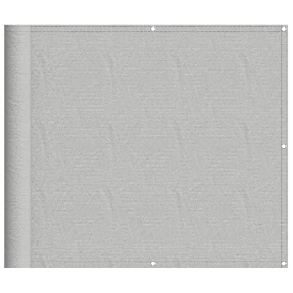 Paravento Balcone Grigio chiaro 90x300cm 100% Poliestere Oxford