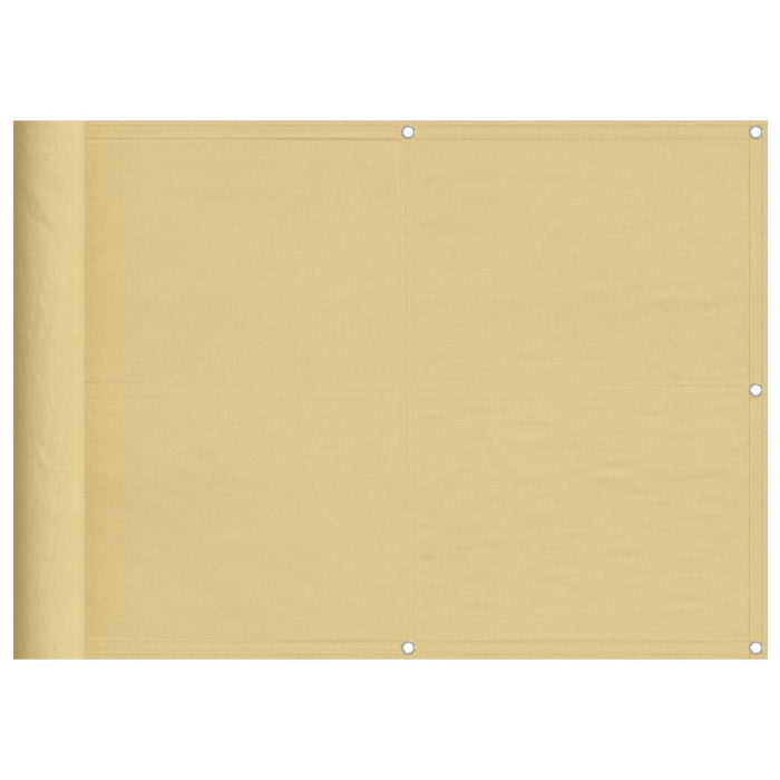 Paravento da Balcone Sabbia 75x800 cm 100% Poliestere Oxford 4000026