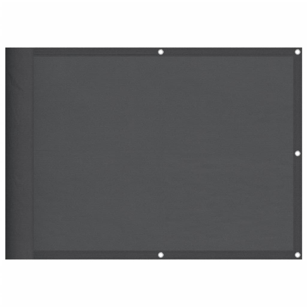 Paravento da Balcone Antracite 75x700 cm 100% Poliestere Oxford