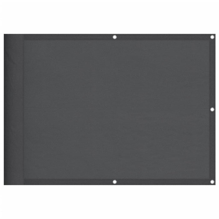 Paravento da Balcone Antracite 75x700 cm 100% Poliestere Oxford