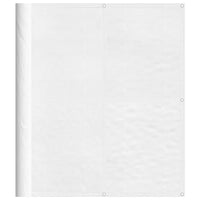 Paravento da Balcone Bianco 120x700 cm 100% Poliestere Oxford