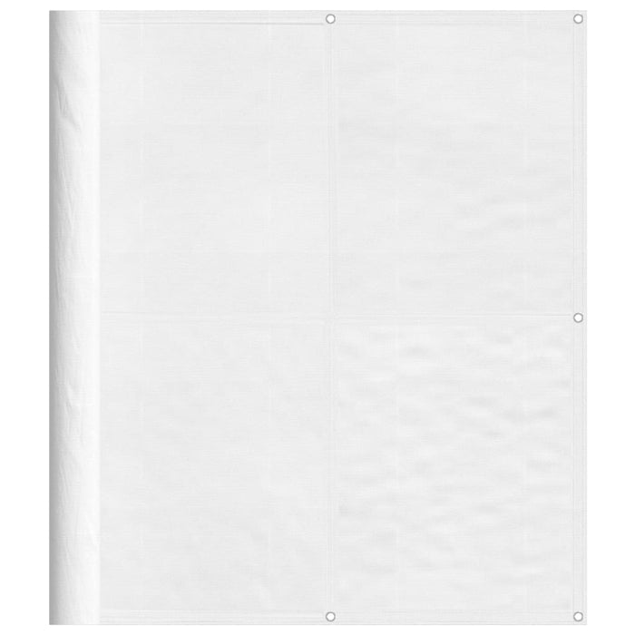 Paravento da Balcone Bianco 120x800 cm 100% Poliestere Oxford 4000103