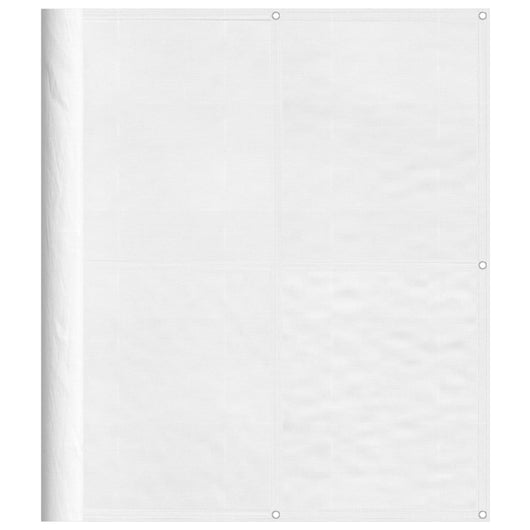 Paravento da Balcone Bianco 120x1000 cm 100% Poliestere Oxford 4000104