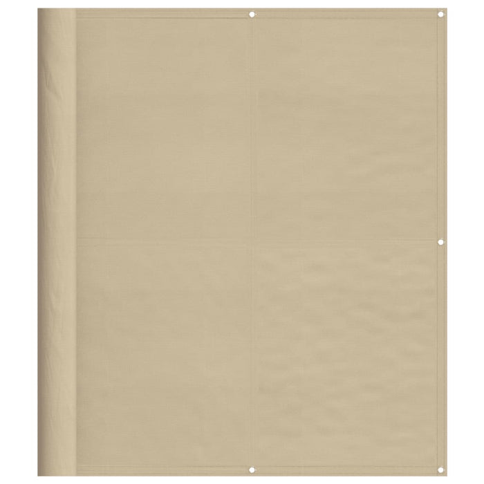 Paravento da Balcone Beige 120x700 cm 100% Poliestere Oxford 4000186