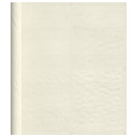 Paravento da Balcone Crema 120x700 cm 100% Poliestere Oxford