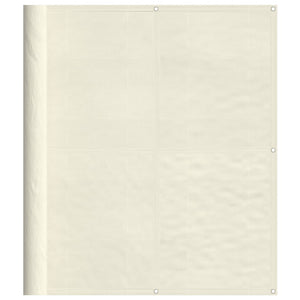 Paravento da Balcone Crema 120x700 cm 100% Poliestere Oxford