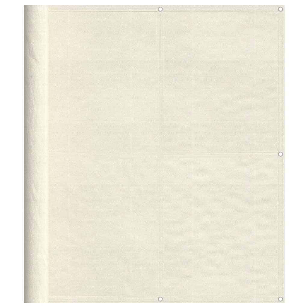 Paravento da Balcone Crema 120x800 cm 100% Poliestere Oxford 4000208
