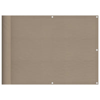 Paravento da Balcone Tortora 75x800 cm 100% Poliestere Oxford 4000236