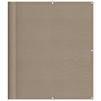 Paravento da Balcone Tortora 120x800 cm 100% Poliestere Oxford